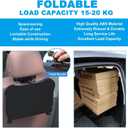 Car Back Seat Tray Table - Stable Foldable Auto Backseat Food Trays Desk for Rear Passenger Road Trip Eating & Work, Multifunctional Adjustable Travel Tray with Phone Drink Holder for Laptop iPad