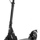 Annelawson Two Wheels Adult Kick Scooter with 200mm Large Wheels
Black