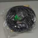 Garden Hose, NON-EXPANDABLE Garden Hose, Super Light Weight Hose, No Burst, 3/4 inch Solid Brass Connectors, 50 Ft, Black