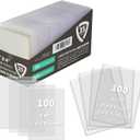 Binditek 200 Pack 3" x 4" Hard Plastic Card Protectors and Sleeves Bundle, Includes 100 Rigid 35PT Card Protectors and 100 Penny Sleeves for Sports, Trading, Baseball, Football