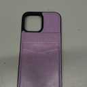 KIHUWEY Compatible with iPhone 13 Pro Max Case Wallet with Credit Card Holder, Premium Leather Magnetic Clasp Kickstand Heavy Duty Protective Cover for iPhone 13 Pro Max 6.7 Inch(Purple)