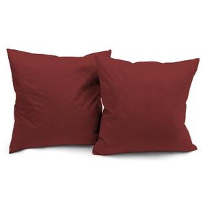 DeluxeComfort Microsuede Throw Pillows, 16" by 16", Red 2 Count