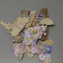 Maitys 36 Pcs Spring Flower Wooden Ornaments Sunflower Tulip Easter Tree Decoration Floral Gnome Hanging Wood Cutout Pastel Spring Decor for Home Small Tree Party(Tulip)