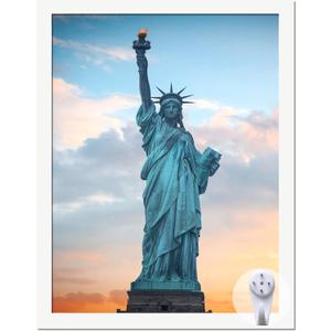 OMAIGAR 17x22 Picture Frame for 17by22 Poster Photo Canvas Certificate White High Transparent Photo Frame Wall Desktop Horizontal Vertical 17 x 22