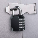 Combo Lock for Lockers, 4 Digit Combination Padlock, 2 Pack Pad Locks with Code for School Locker, Gym, Door, Storage