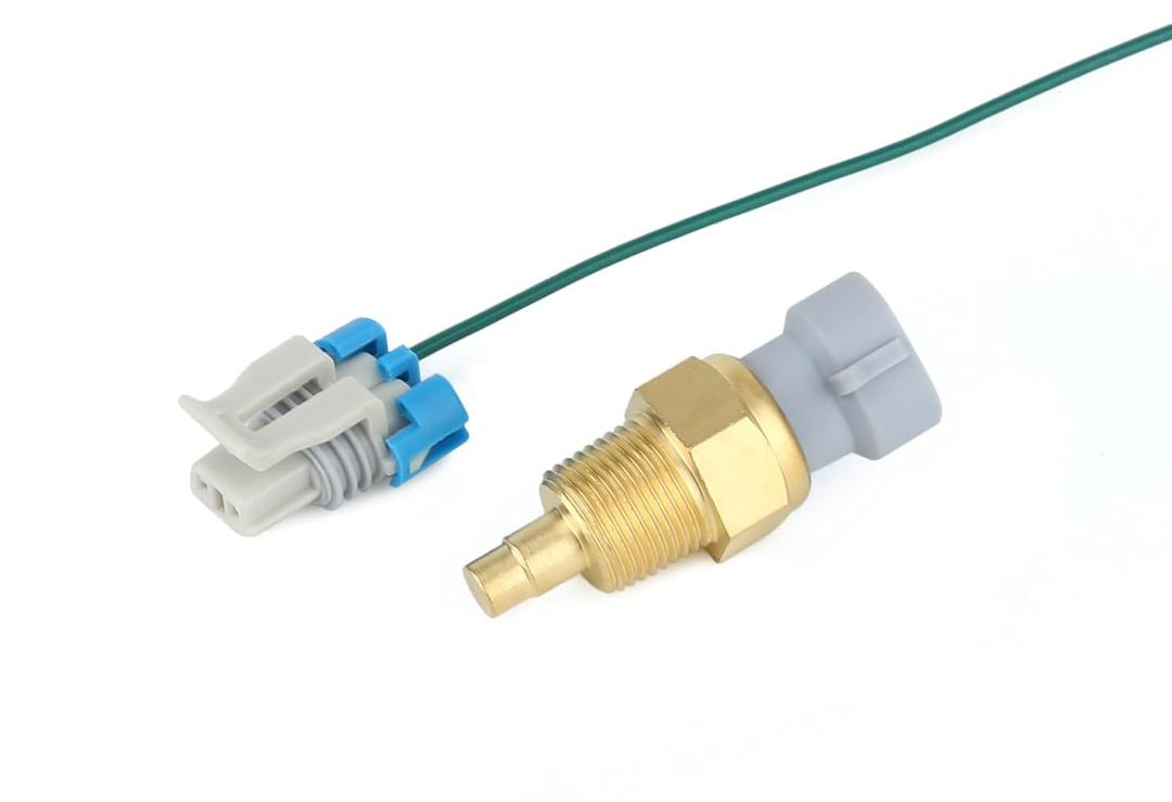 213-77 Engine Coolant Temperature Sensor 214-1026, Fit for GMC C1500/K1500/Jimmy/Yukon, for Chevy C1500/K1500/Tahoe/Impala, with Connector Pigtail Harness for GM 25037332