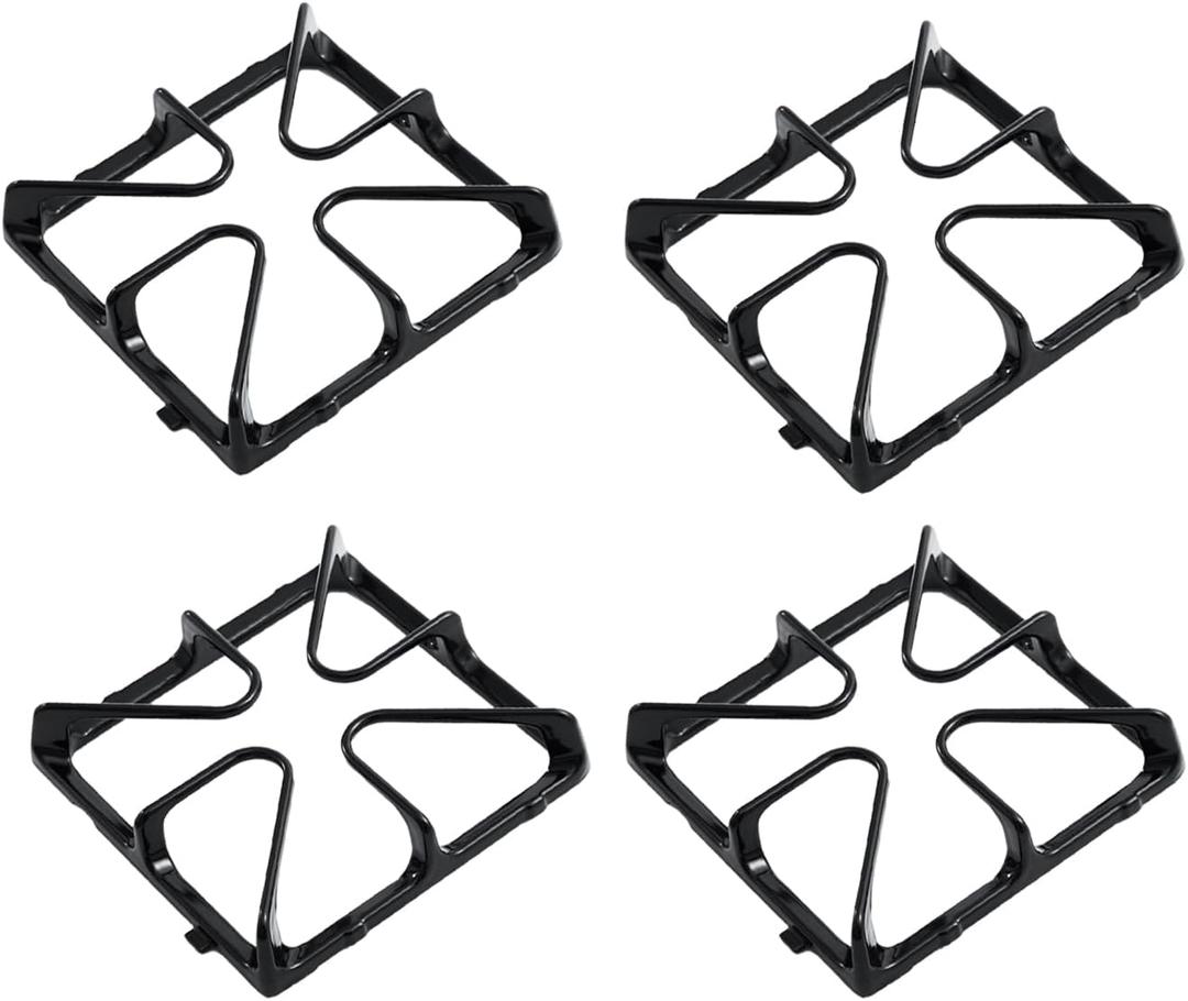 WB31K10034 Burner Grates XL44 Stove Replacement Parts for GE Stove Grates Cooktop Parts GE Gas Range Grates Stove Top Burner Grates JGBP29MEM1BS GE Oven Grates Cooktop Grates Stove Rack Set 4 Pcs