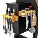 HIQCVOU Magnetic Storage Bin for Traeger Grills, Traeger Accessories Compatible with Traeger Pro 22, Pro 34, Pro 575, Pro 780, Ironwood 885/ 650 & Z GRILLS, PIT BOSS Wood Pellet Smoker (Yellow 2 Pack)