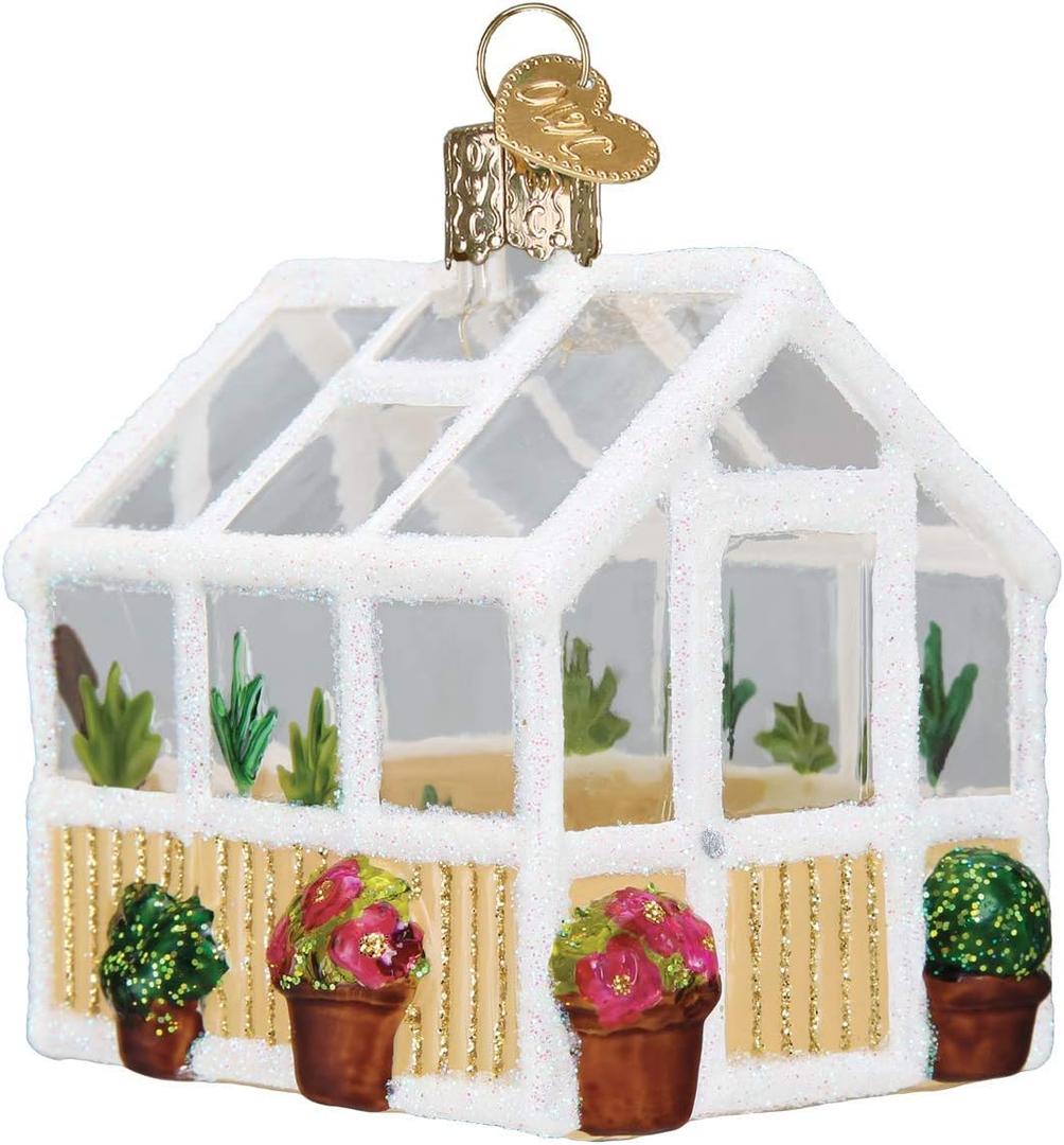Old World Christmas Greenhouse Glass Blown Ornaments for Christmas Tree