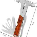 Window Breaker Multitool with 16-in-1 Survival Gear for Camping Hiking and DIY jobs with Hammer,Plier,Pocket Knife,Bottle Opener,wrench,Screwdriver