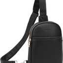 CORALDAISY Large Crossbody Bags for Women travel Sling Bag Leather Cross body Purse Big Purses for Women