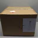 Adesso 3835-01 Benson Floor Lamp, 60 in., 150W Incandescent, Equivalent CFL, Black w/Antique Brass Accent, 1 Tripod Lamp