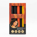 My Beauty Spot Flexi Rods Foam Hair Rollers 1" Diameter Professional Salon Quality 10 Pcs Rubber Hair Rollers for Long, Medium and Short Hair (Blue)