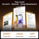 Zeniss NeverBreak 9H+ Hardness for iPhone 17 Screen Protector 12FT Military Grade Protection (Scratch, Shatter, Drop Resistance) Tempered Glass 6.3", 2 Pack with De-Bubble Card, Clear