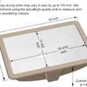 Undermount Bathroom Sink Rectangle, Hugsleek Interior Bowl Size 16 x 12 inch White Porcelain Ceramic Vessel Sink Under Counter Exterior Size 18x14in Rectangular Bath Sink Basin Lavatory Fireclay