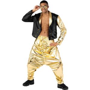 Morph Mc Hammer Costume - Mens 80s & 90s Rapper & Disco Pants Costume (X-Large)