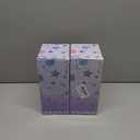 2 x Birthday Gifts for 4 5 6 7 8 9 10 11 12 Year Old Girls Monogrammed Initial Glass Cups,16oz Glass Cups with lid and straw, Personlized Valentine Mermaid Gifts for Kids Girls Purple K