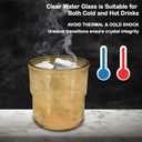 13oz Glass Tumbler with Lid and Straw Set of 4, Reusable Thickened Drinking Glasses for Iced Coffee, Tea, Leakproof & Insulated Cups, Amber