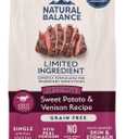 Natural Balance Limited Ingredient Adult Grain-Free Dry Dog Food, Reserve Sweet Potato & Venison Recipe, 22 Pound (Pack of 1)