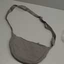 YIKOEE Crescent Bag for Women Men Small Sling Crossbody Bag with Half Moon Shape