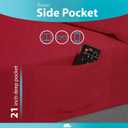 DREAMCARE King Size Sheets Set - 6 pcs Breathable Cooling Bed Sheets -up to 21" Extra Deep Pocket King Sheet Set with Side Pockets -Extra Soft 100% Brushed Hypoallergenic Hotel Luxury Bedding Burgundy