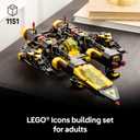 LEGO Icons Blacktron Renegade - DIY Kit for Adults 18+ - Building Blocks for Men and Women - Collectible Set for Adult Fans - Creative Gift Idea for Birthdays - 10355