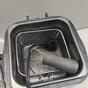 OVENTE Electric Deep Fryer, 1.5L Capacity, 800W with Adjustable Temperature, Viewing Window Lid, Removable Frying Basket & Cool-Touch Handles, Stainless Steel Countertop Fryer, Silver FDM1501BR