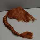 Long Brown Double tail Braided Princess Wig Cosplay Costume Wigs Heat Resistant Synthetic Fibers Soft Durable Breathable Anime Cosplay Wigs for Women Party or Halloween Christmas