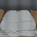 ELNIDO QUEEN® Feather Comforter Queen Size, Filled with Feather and Downfiber, All Season White Luxury Hotel Fluffy Bed Comforter, Ultra Soft 100% Cotton Duvet Insert, 90x90 Inch