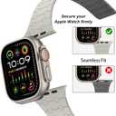 Amizee Magnetic Bands Compatible with Apple Watch Band 49/46/45/44/42/41/40/38mm Women Men, Sport Silicone Strap for iWatch Ultra 3/2/1 Series 11 10 9 8 7 6 5 4 SE3/2/1 (Beige/Gray)