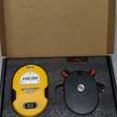 PREXISO Multi Surface Laser Level LED Light Vial, 30Ft Horizontal & Vertical Line Laser with Wall Mount Base, 2 Pins, 10 Sticker, 2 AA Batteries for Hanging Frames & Picture, Construction Wall Writing