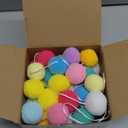 TBD Decor 2pk Pom Pom Garland Easter Decorations 13FT Colorful Large Felt Ball Spring Garland Easter Tree Decorations for Mantle,Indoor Holiday Wedding Birthday Party Supplies