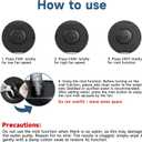Car Fan, Portable USB Powered Dual Head Cooling Fan for Car, 360 Rotatable & 2 Speeds Adjustable & Mist Function, Powerful Air Circulation for Vehicle Truck SUV Jeep RV Boat, 12V (black)