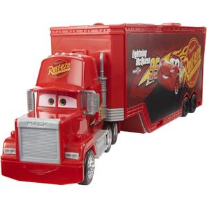 Mattel Disney and Pixar Cars Transforming Mack Playset, 2-in-1 Toy Truck & Tune-Up Station with Launcher, Lift & More, Movie-Inspired Graphics, Gift for Kids Ages 4 Years Old & Up