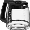 12 Cup Coffee Maker Carafe Replacement Compatible with Cuisinart Coffee Maker DCC-1100BK, DCC-1200, DCC-2650, CHW-12, CHW-12P1, DGB-400, DGB-550BK, DGB-550BK1, DGB-625BC, DGB-700BC, SS-12 and SS-15 (Black)