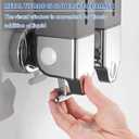 3 x 500ml per Cup Wall Mounted Manual Soap Dispenser for Home, Bath, Kitchen, Hotels, Restaurants. Shower and Lotion (Grey), 