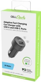 Cell Candy Adaptive Fast Charging USB C Car Charger 20W