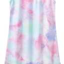 Vieille Girls Nightgowns Cute Princess Sleepwear Flutter Sleeve Pajamas Nightie Dress (7-8 Years)