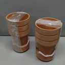 Orceler 4 Inch Terracotta Pots with Saucer - 6 Pack Small Clay Plant Pots with Drainage Holes, Flower Pots with Tray, Terra Cotta Pots for Indoor Outdoor Plants, Crafts, Wedding Favor