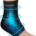 Ankle Foot Ice Pack Wrap for Injuries, Reusable Gel Ice Pack for Hot & Cold Therapy, Cold Therapy Compression Sleeve for Achilles Tendonitis,Plantar Fasciitis,Swelling,Sprained,Pain Relief Large