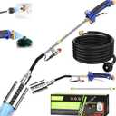 Propane Torch Weed Burner Kit, Blow Torch High Output with Self Igniter and Turbo Trigger,Heavy Duty Flamethrower with 12.5FT Hose for Weeding,Roofing,Melting Snow,Road Paint Removing