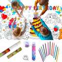 Craftndraw Giant Kids Coloring Poster - 30" X 72", No Creases Paper Roll, Fall Activities