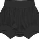 Adult Diaper Cover, Leakproof Waterproof Reusable Plastic Pants Noiseless & Comfortable Protection for Men and Women (Black), Medium