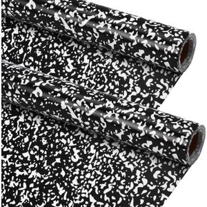 Kolldenn Black 2 Rolls Composition Fabric Bulletin Board Paper Roll, 4x12ft