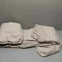 Bedsure Cotton Duvet Cover Set - 100% Cotton Waffle Weave Linen Duvet Cover Oversized King Size, GentleSoft and Breathable Bedding Set for All Season, 3 Pieces, 120"x98"