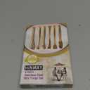 HINMAY Gold Plated Mini Serving Tongs Set 6-Inch Appetizers Tongs Stainless Steel Small Sugar Cube Tongs Ice Tongs, Set of 6