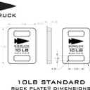 GORUCK Ruck Plate USA Made Weight for Rucking, Strength & Fitness, Fits with Rucker & Ruck Plate Carrier 10LB, 20LB, 30LB, 45LB