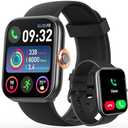 ENOMIR Smart Watch for Women Men (Answer/ Make Calls) Compatible with iPhone/ Android/ Samsung, Alexa Built-in, [1.91" HD Screen] Waterproof Fitness Watch with Heart Rate/ Sleep/ SpO2 Monitor(Black)
