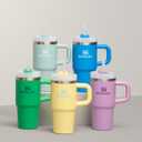 STANLEY Quencher H2.0 Tumbler with Handle and Straw 20 oz | Flowstate 3-Position Lid | Cup Holder Compatible for Travel | Insulated Stainless Steel Cup | BPA-Free | Lilac