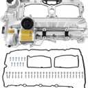 N20 Upgraded Aluminum Valve Cover Cylinder Head Cover For B-M-W 2012-2018 528i 528i xDrive 328i 328i GT xDrive 320i X5 X3 X1 428i Z4 2.0L L4, Replace OE# 11127588412